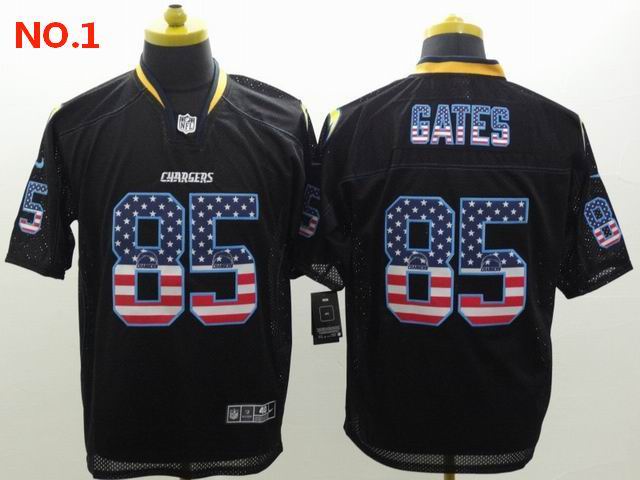 Men's Los Angeles Chargers #85 Antonio Gates Jerseys-12